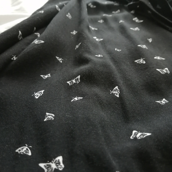 Black sundress butterfly print - Picture 2 of 3